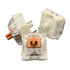 Drie Kailh Speed Bronze switches – tactiele mechanische switches in groepsopstelling